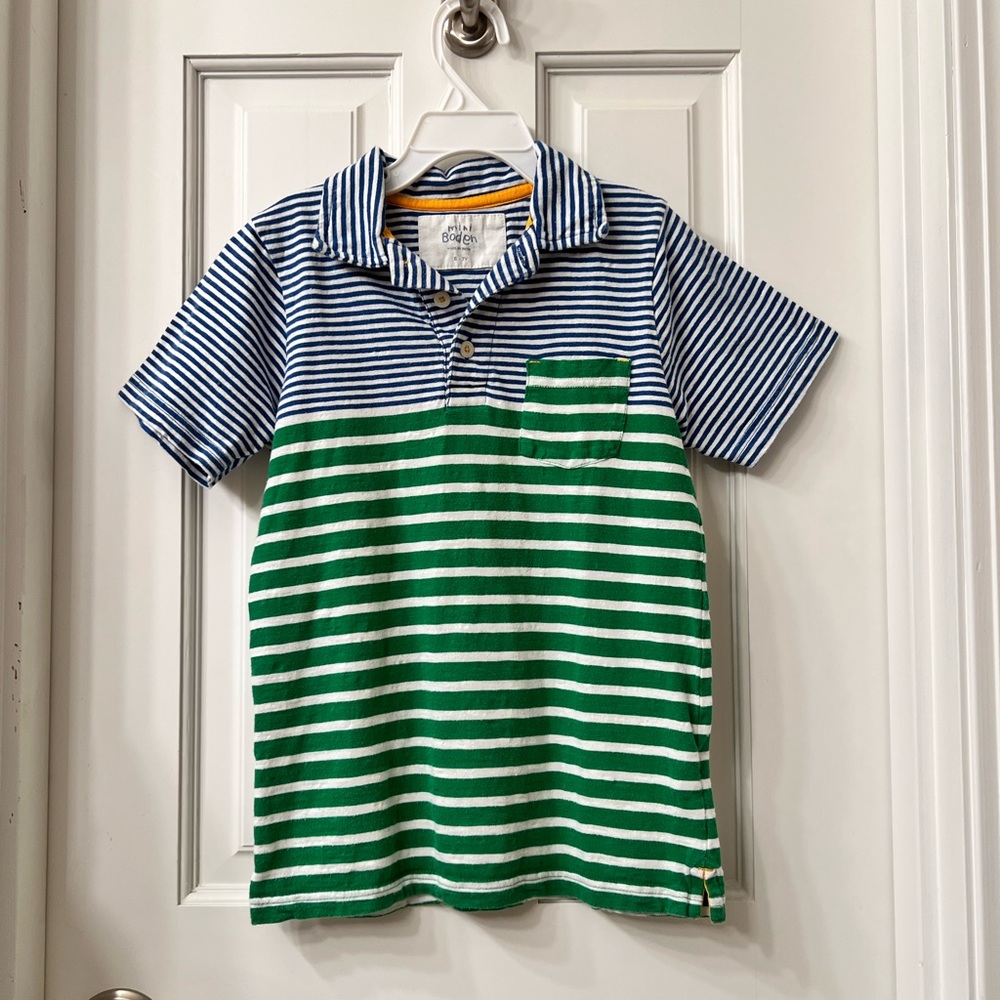 Mini Boden boys polo shirt size 6-7